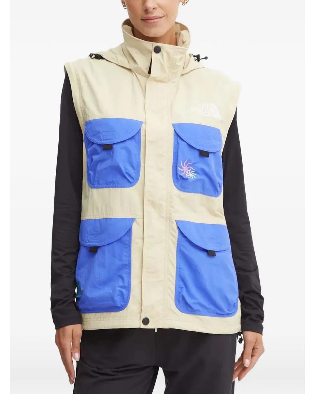 The North Face Blue Pockets Hooded Jacket