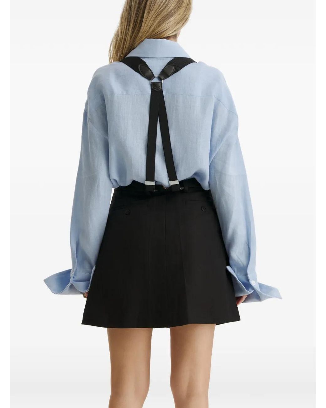 CuAnna Black Patty Pinafore Dress
