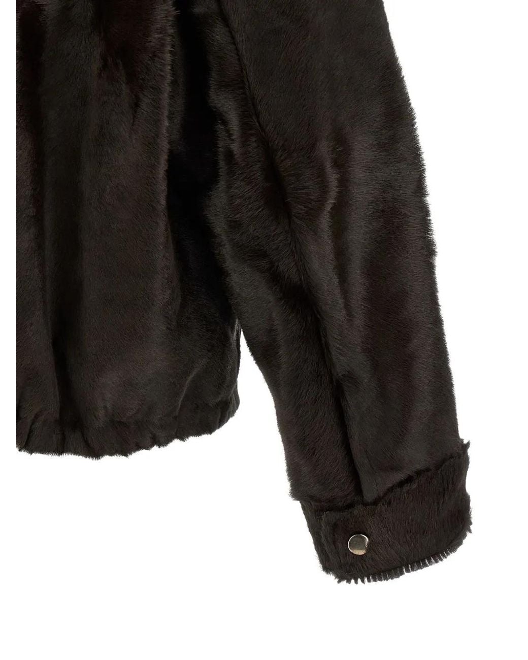 Giorgio Brato Black Calfskin Jacket for men