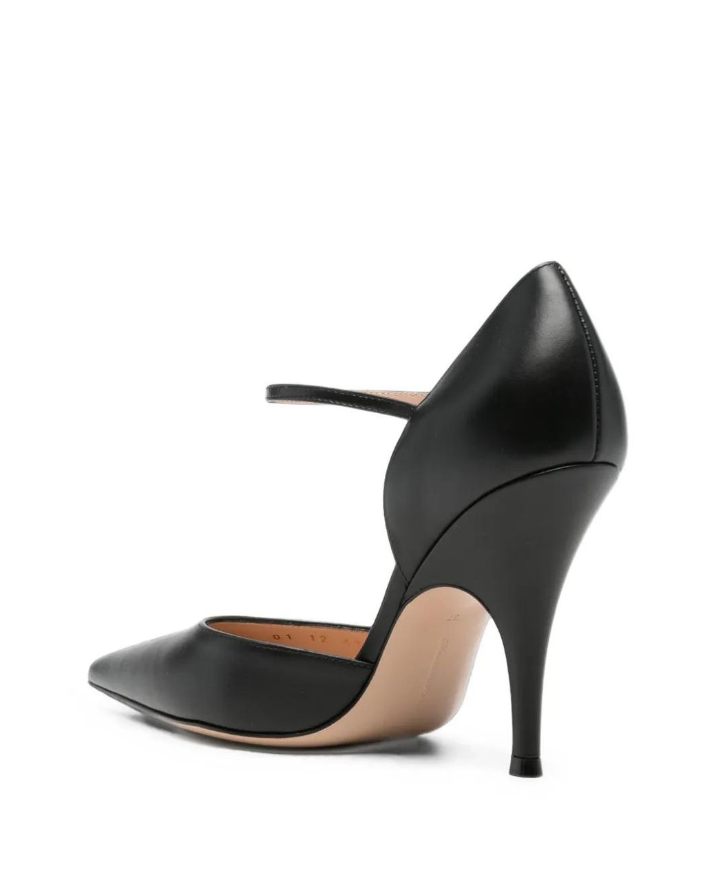 Gianvito Rossi Black Sofia D'Orsay Leather Pumps