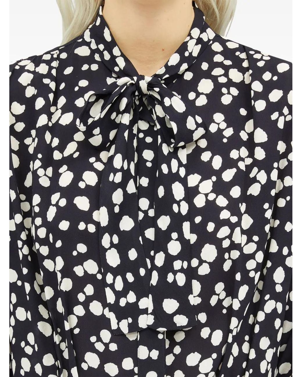MSGM White Maxikleid Mit Punkte-Print