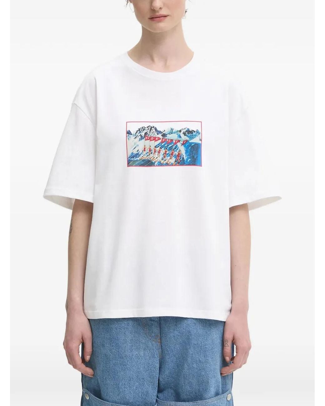Fiorucci White Graphic-Print T-Shirt