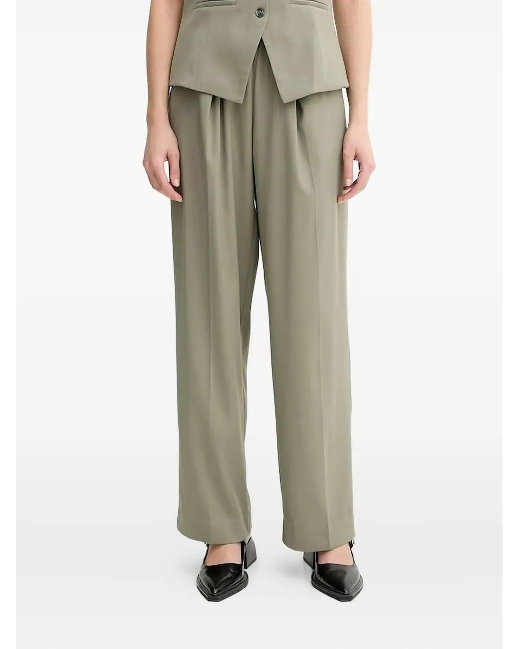 Pantalon Julia À Taille Élastique Samsøe & Samsøe en coloris Natural