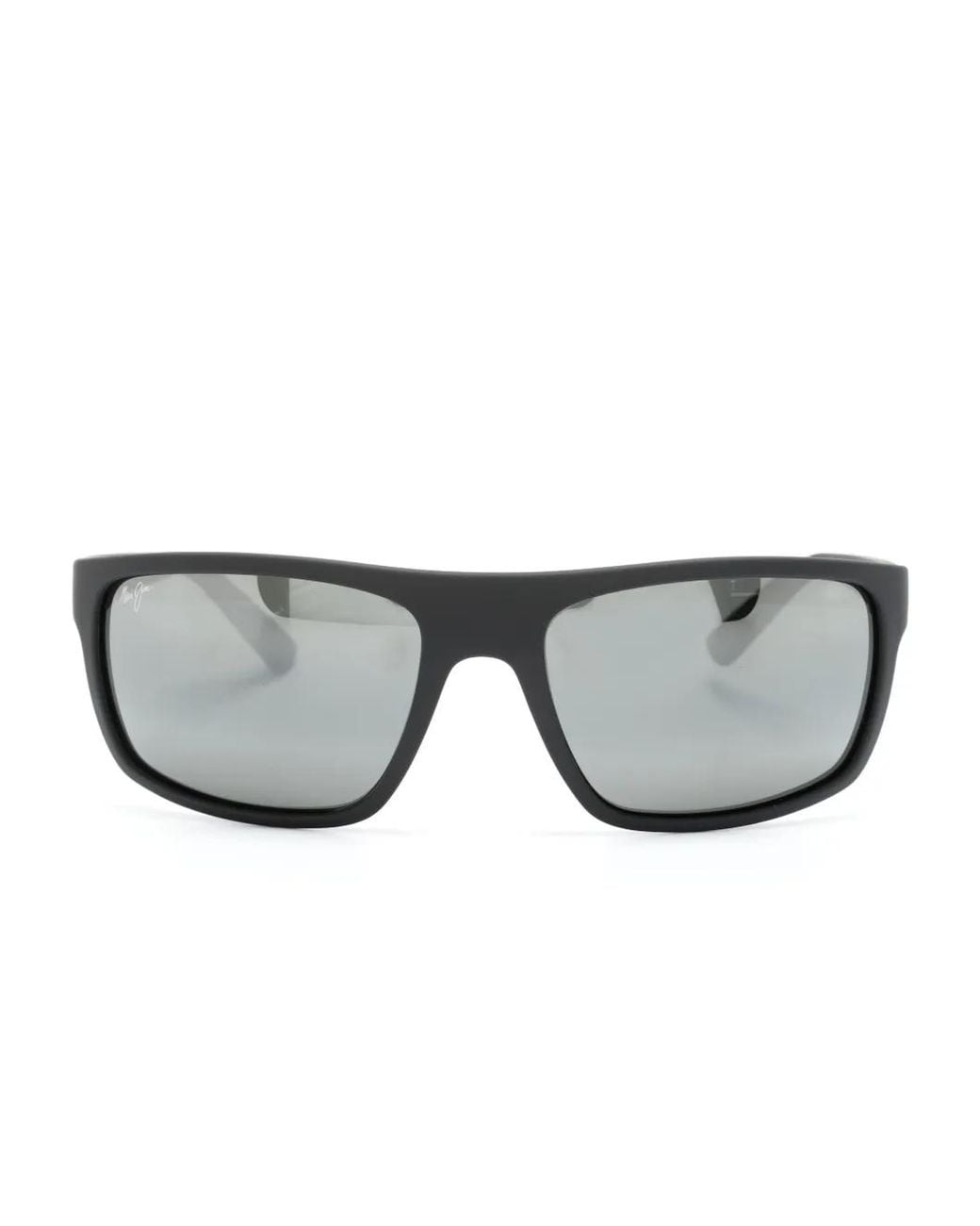 Maui Jim Gray Byron Bay Rectangle-Frame Sunglasses for men