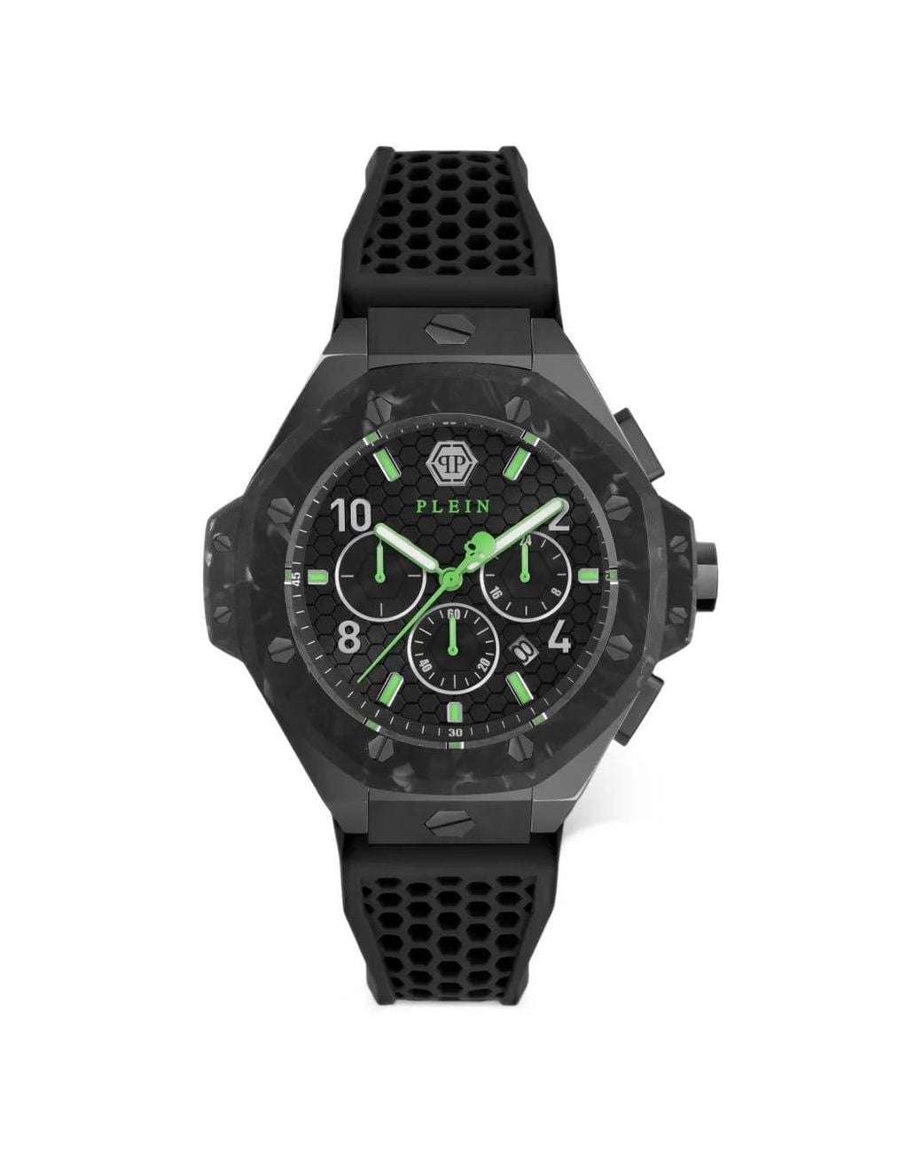 Philipp Plein Black Plein Chrono Royal 46Mm Watch for men