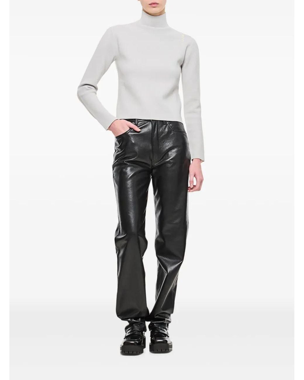 Marni White Turtleneck Jumper