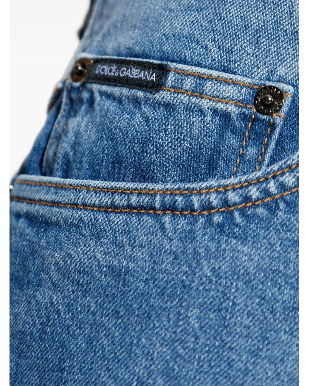 Dolce & Gabbana Blue Five-Pockets Jeans for men