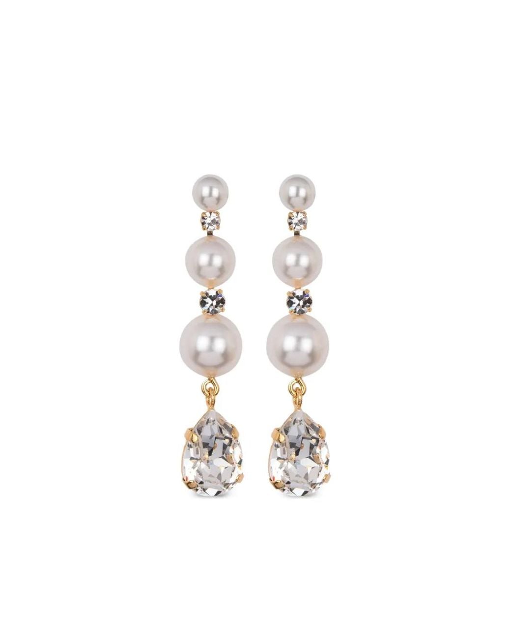 Jennifer Behr White Corisande Earrings