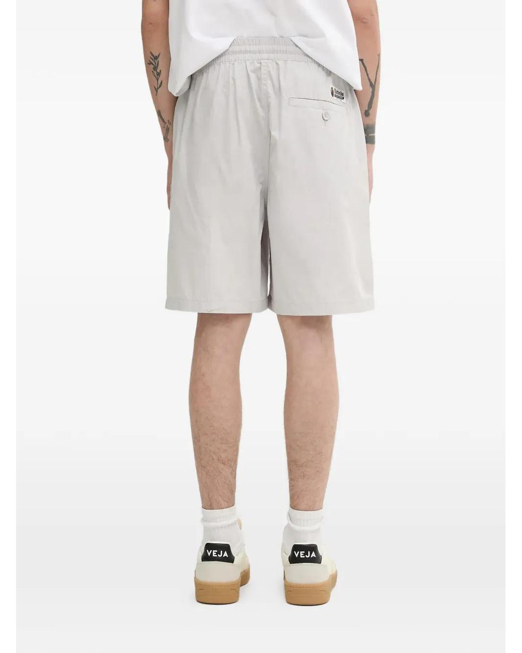 A Bathing Ape One Point Ctn Shorts Met Trekkoord in het Natural voor heren