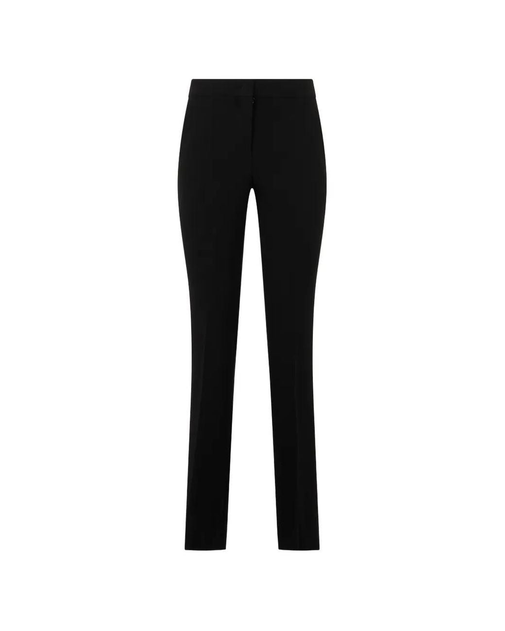 Moschino Black Pantalon Slim À Taille Haute