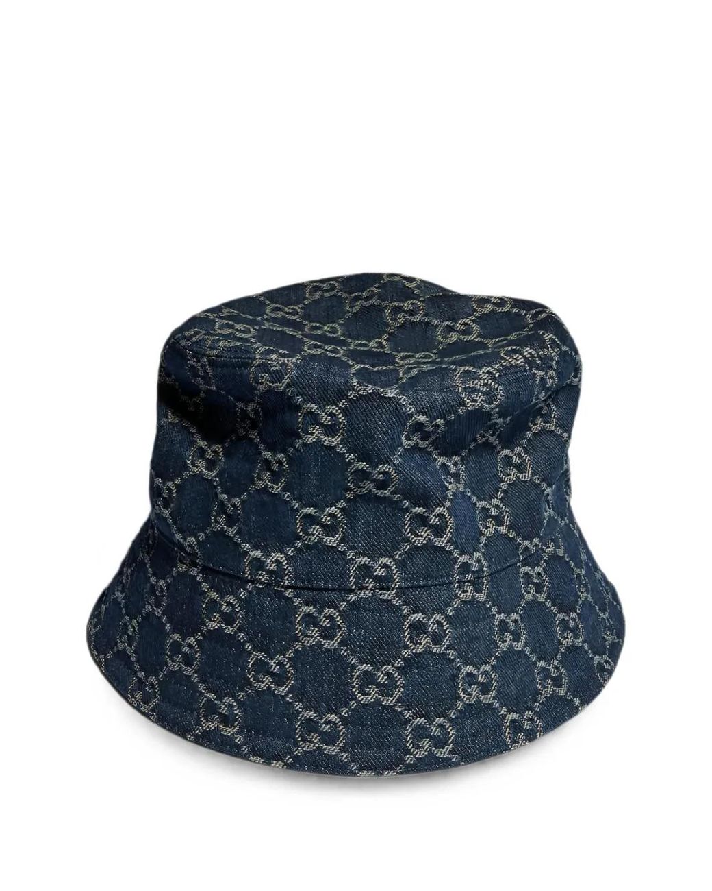 Gucci Blue Gg Cotton Denim Bucket Hat