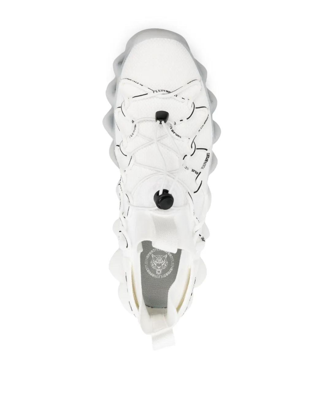 Philipp Plein White The Bubble Gen.X.02 Tiger Sneakers