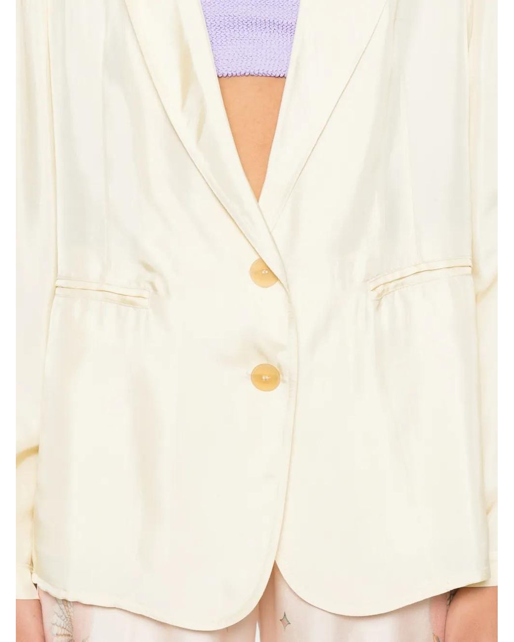 Forte_forte Natural Buttoned Blazer