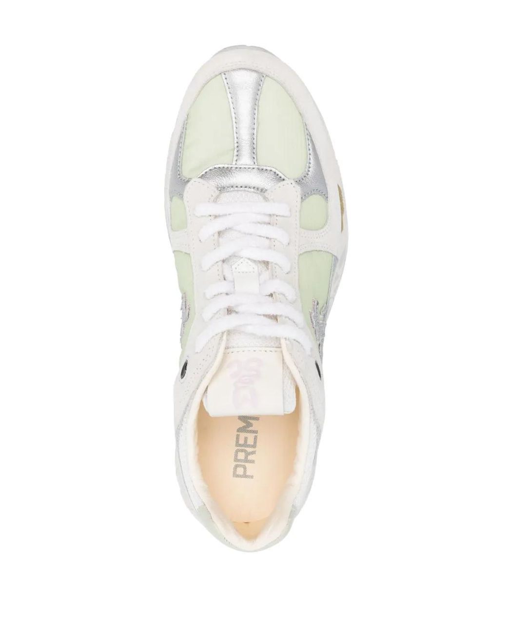 Premiata White Mase Panelled Sneakers