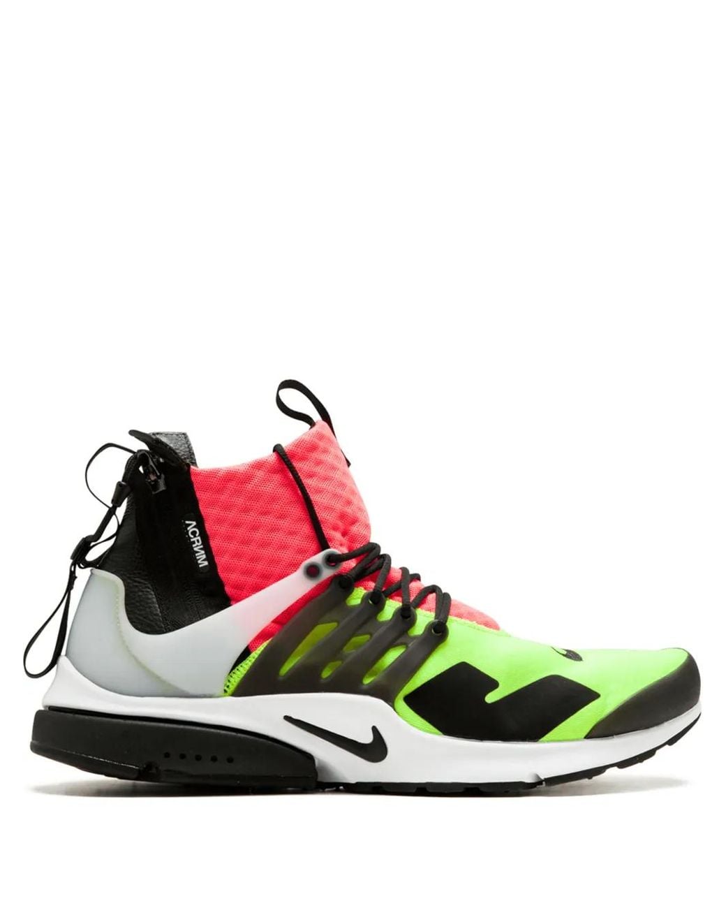 Nike Green X Acronym Air Presto Mid "Hot Lava/Volt" Sneakers for men