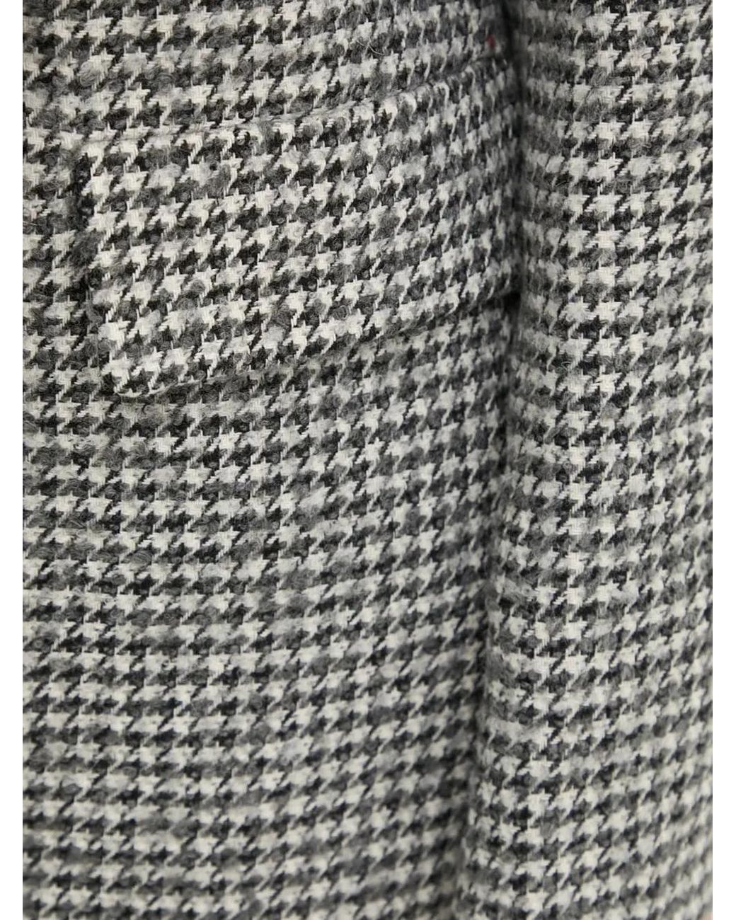 Blazer Con Motivo Pied De Poule Sandro Ferrone de color Gray