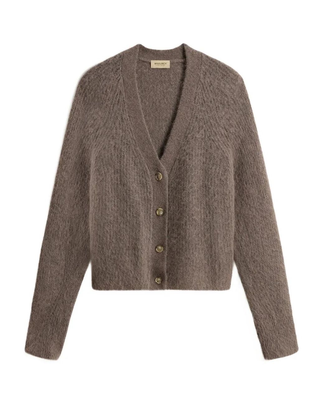 Woolrich Brown Brushed Cardigan