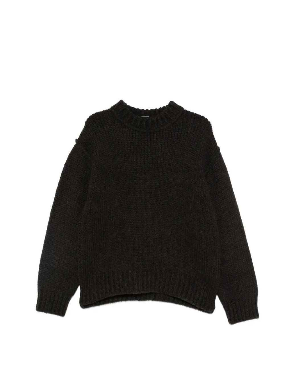 Our Legacy Black Mock Roundneck Sweater for men
