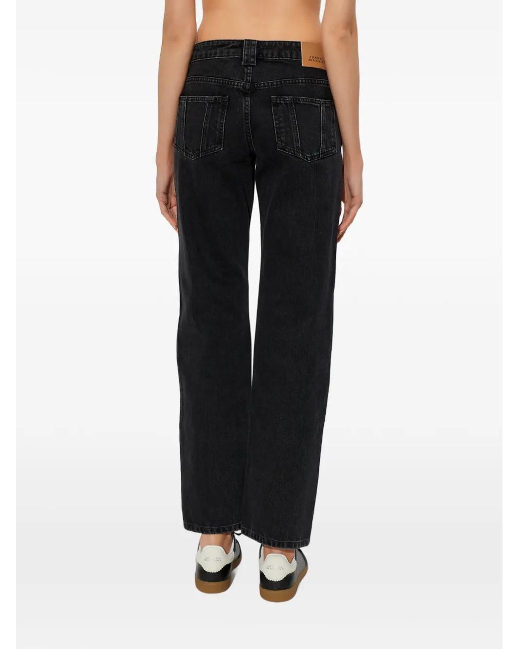 Isabel Marant Black Jaylis Seam Trousers