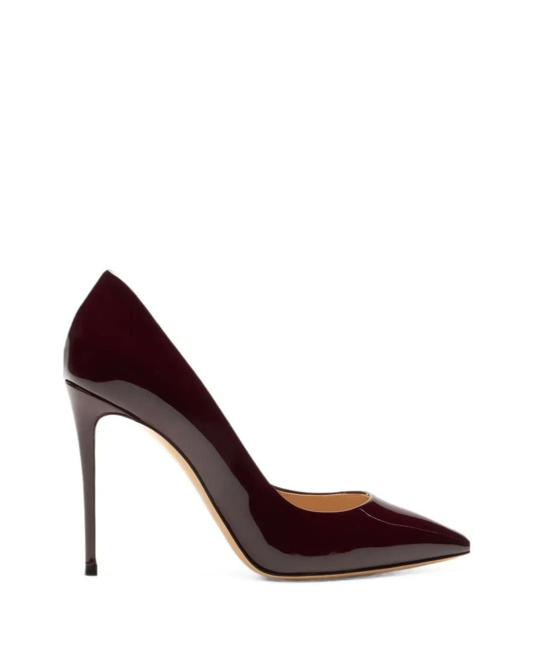 Casadei Purple Julia Patent Leather Pumps