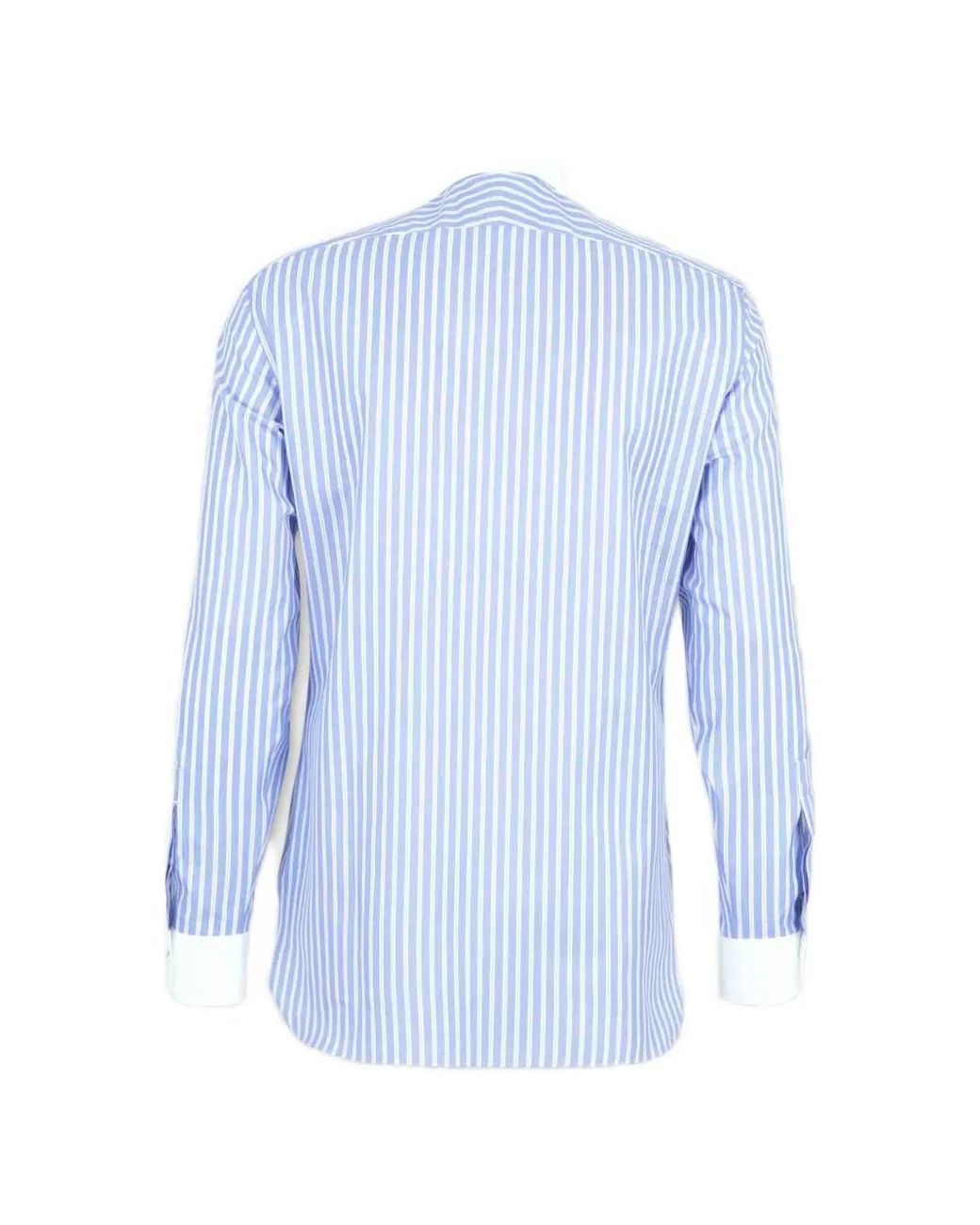 Tom Ford Blue Wide Stripe Classic Fit Shirt for men