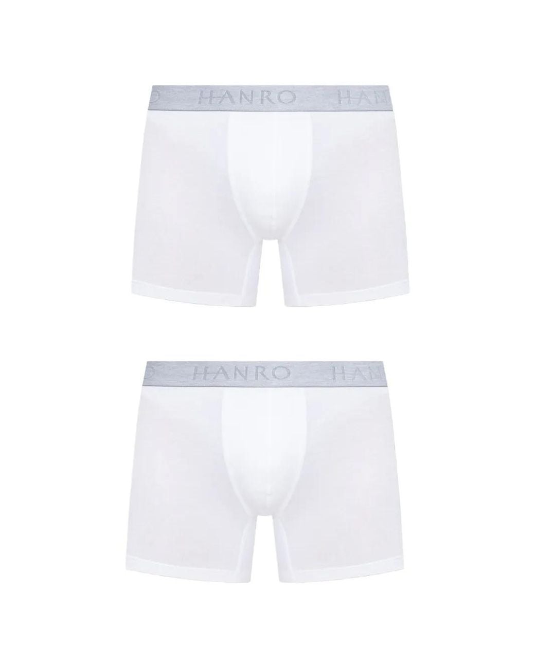 Hanro White Logo-Waistband Boxer Shorts Set for men