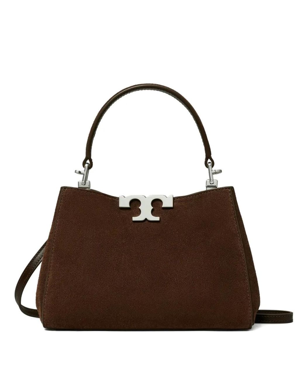 Tory Burch Brown Mini Eleanor Suede Satchel