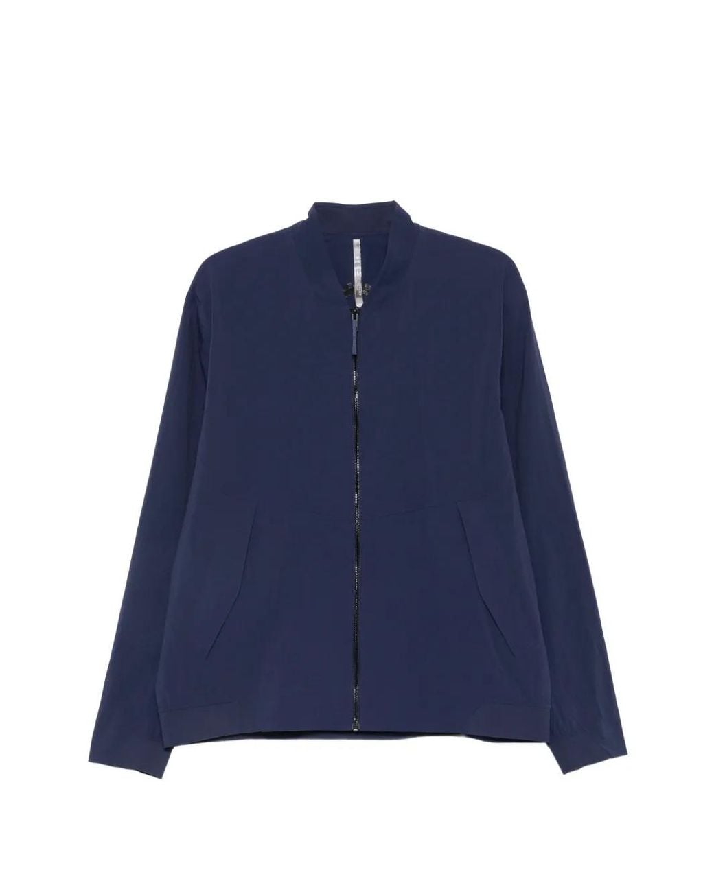 Veilance Blue Diode Zip-Up Bomber Jacket for men