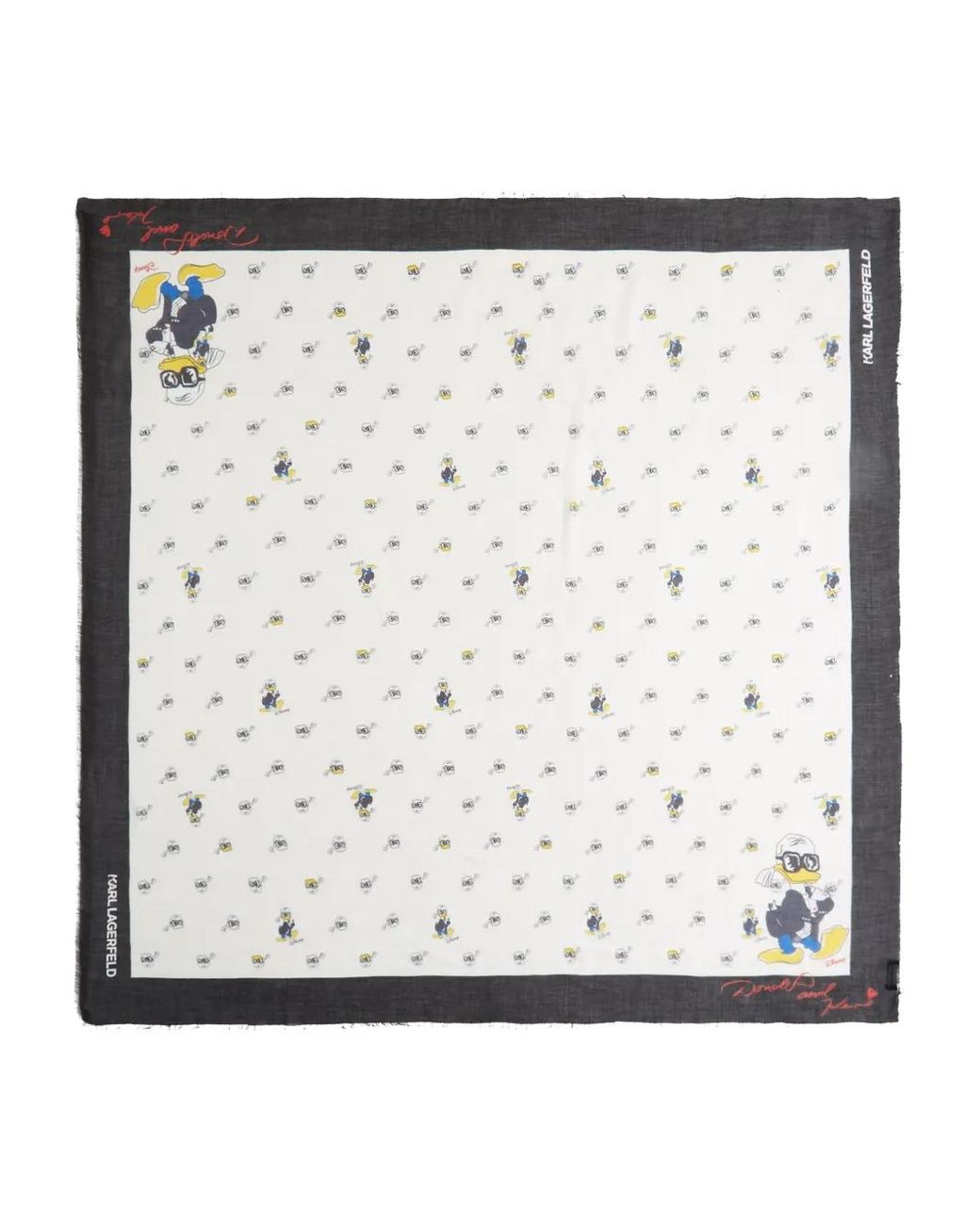 Karl Lagerfeld Metallic X Disney All-Over Graphic-Print Scarf