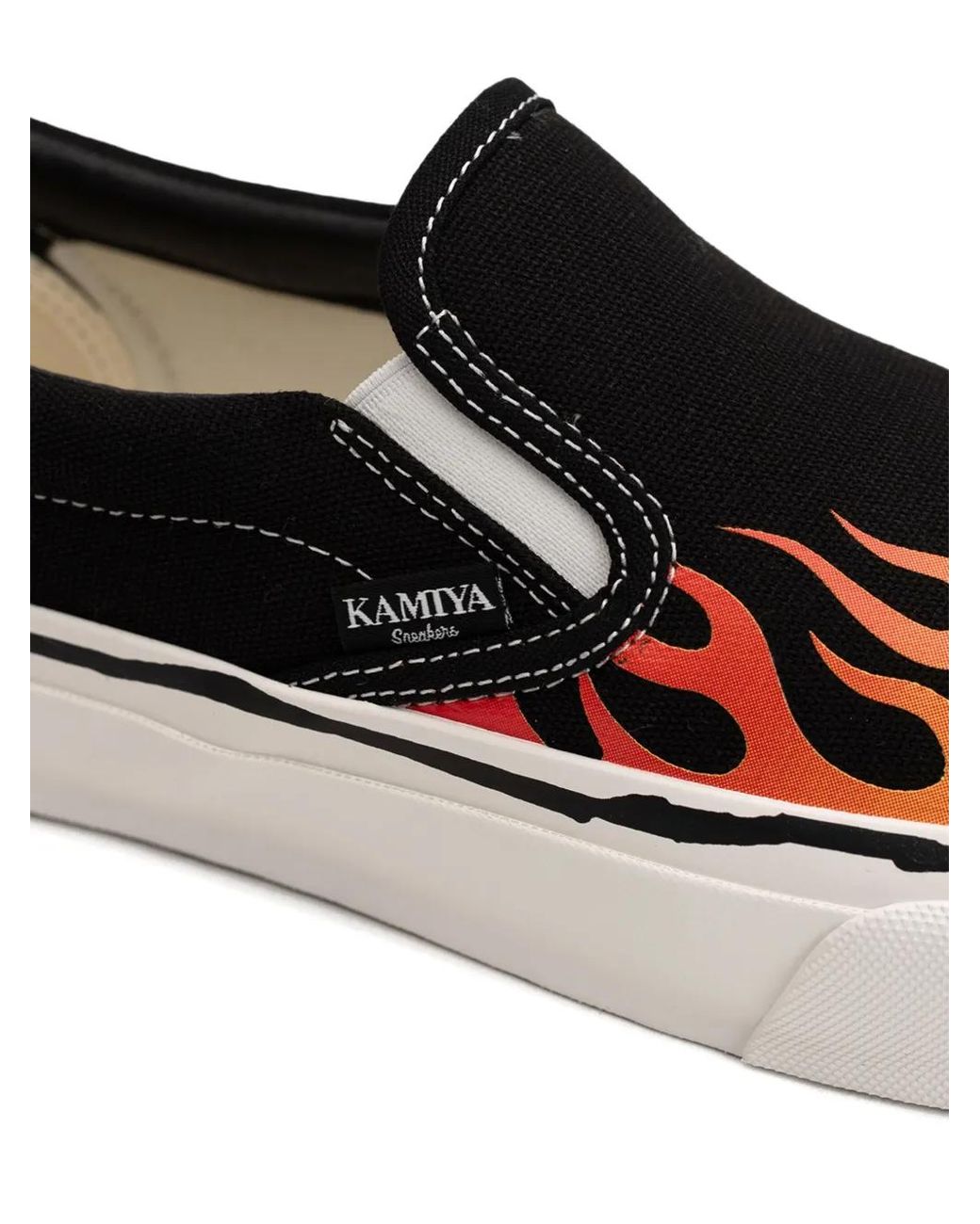 KAMIYA Black Cornell Slip-On Sneakers