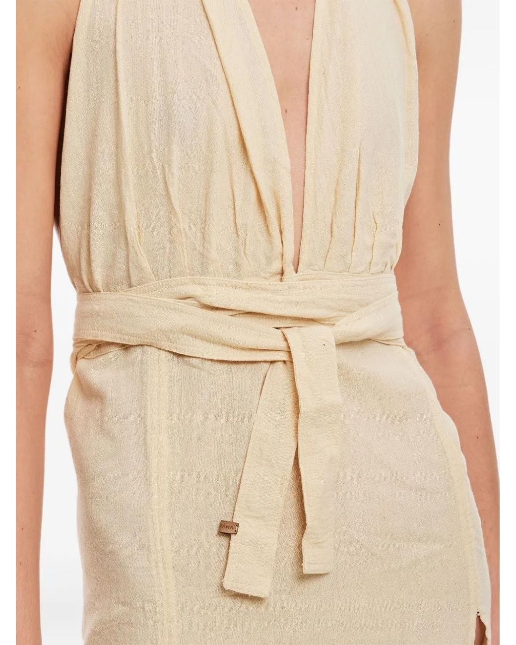 Caravana Natural Hera V-Neck Maxi Dress