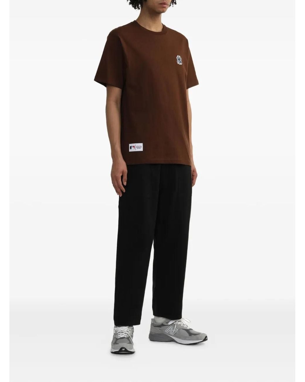 KTZ Brown Logo-Patch T-Shirt for men
