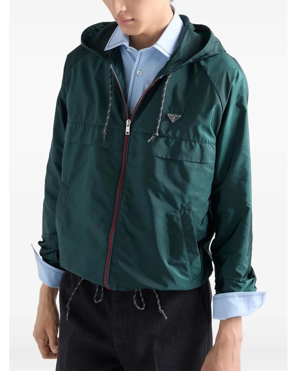 Veste Re-Nylon Prada pour homme en coloris Green