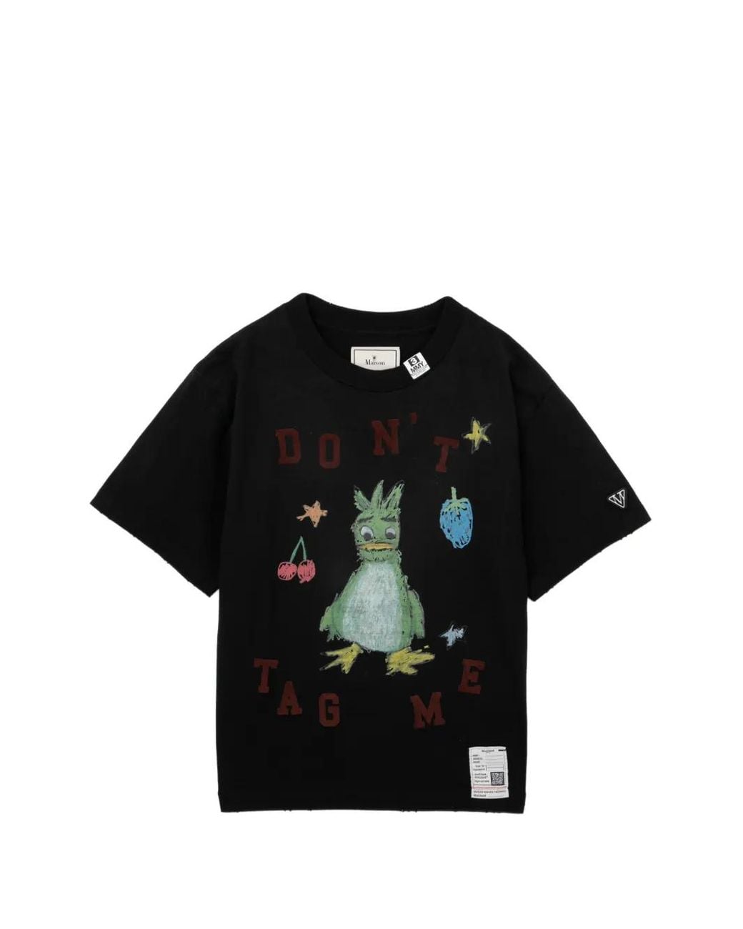 Maison Mihara Yasuhiro Black Leon Doodle Printed T-Shirt