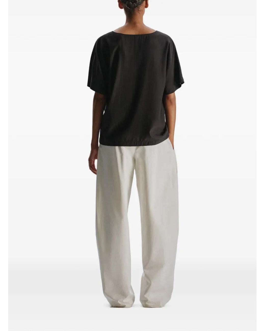 The Row Black Basso Top