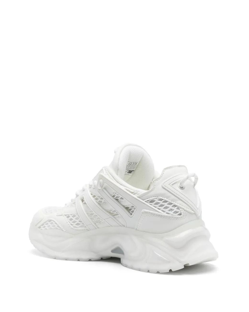 Guess White Mesh Sneakers