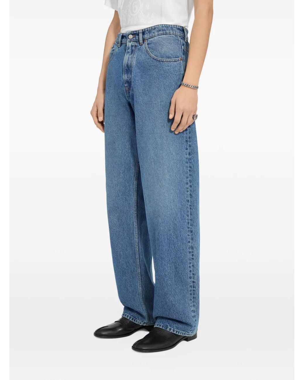 MM6 by Maison Margiela Blue Cotton Denim Jeans for men