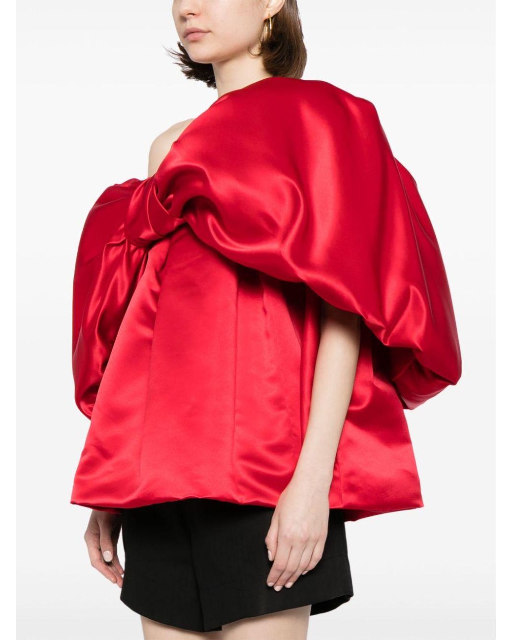 その他 Bow Tails T Shirt - Simone Rocha - Synthetic - Red Simone Rocha Easy Short Sleeve T-Shirt with Bow Tails | Shopbop