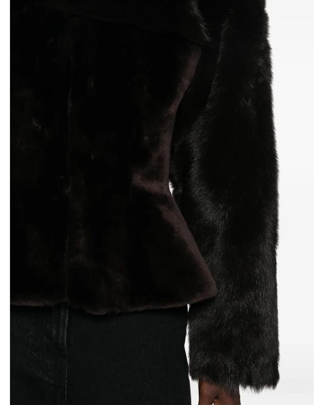 Magda Butrym Black Long-Sleeved Peplum Jacket