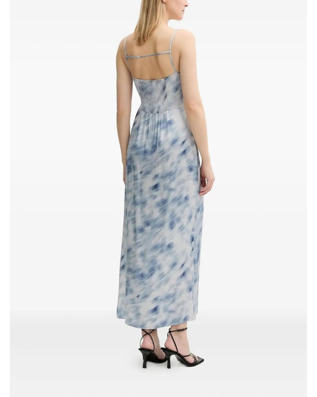 Samsøe & Samsøe Blue Sasage Side-Split Maxi Dress