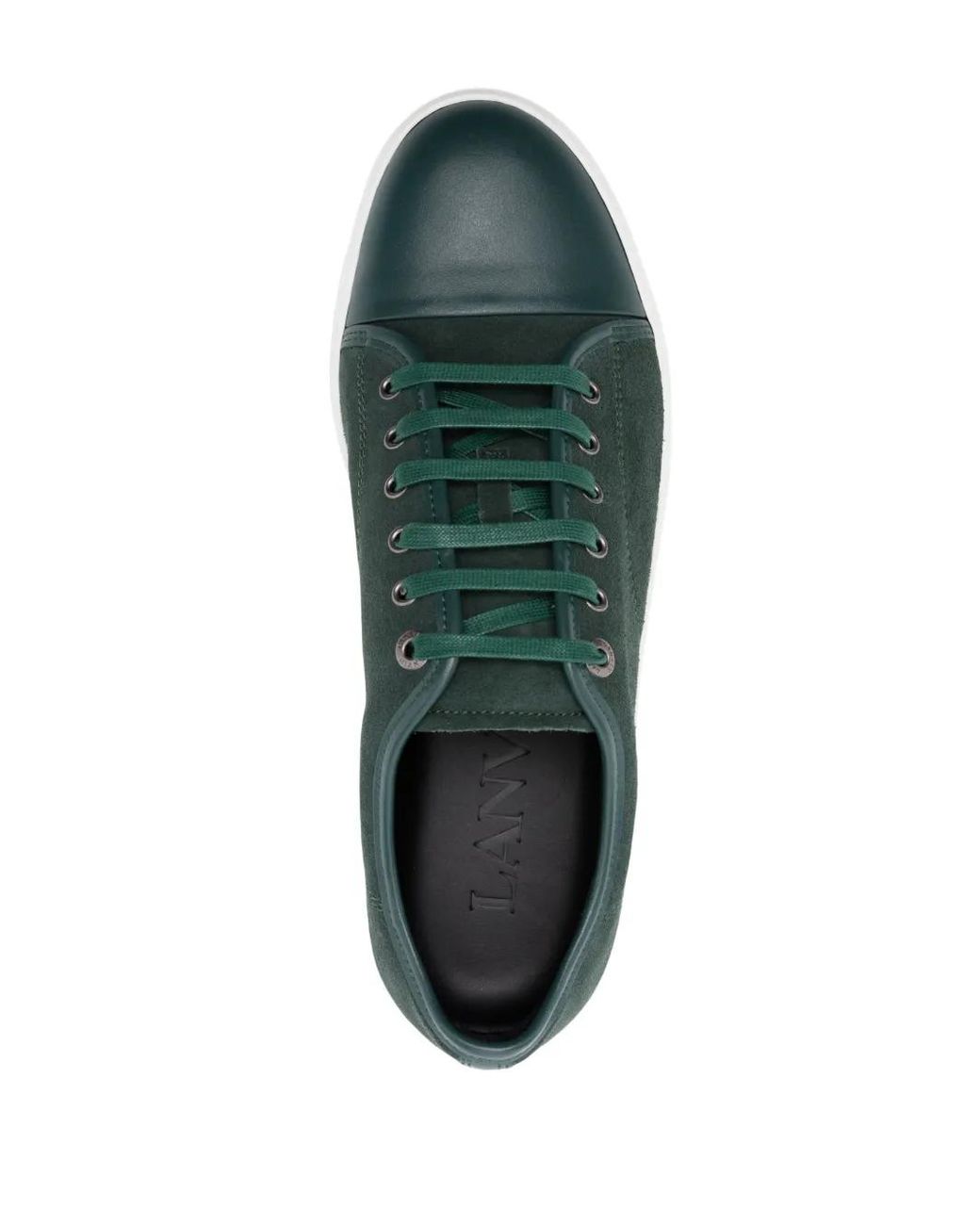 Lanvin Green Ddb1 Suede Sneakers for men