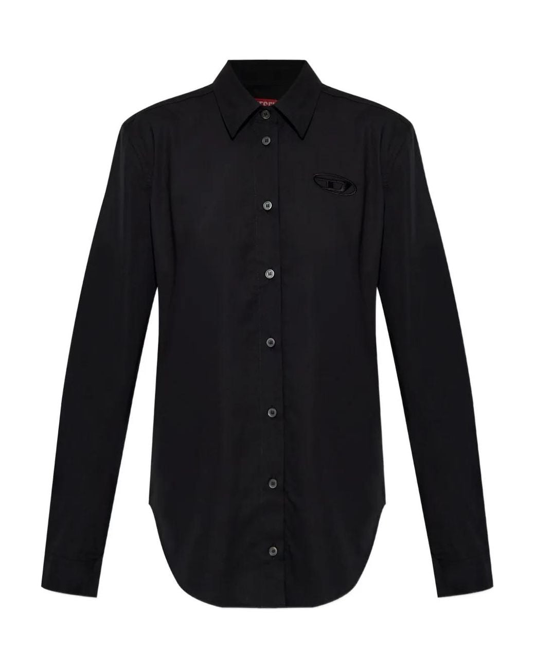 DIESEL Blue C-Ronor Logo-Embroidered Shirt