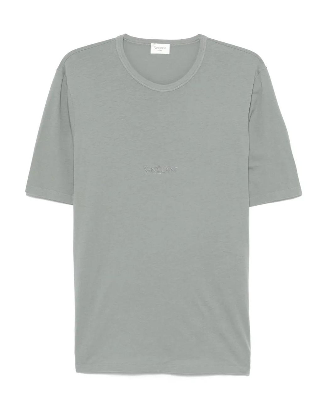 Saint Laurent T-Shirt Mit Logo-Detail in Gray für Herren