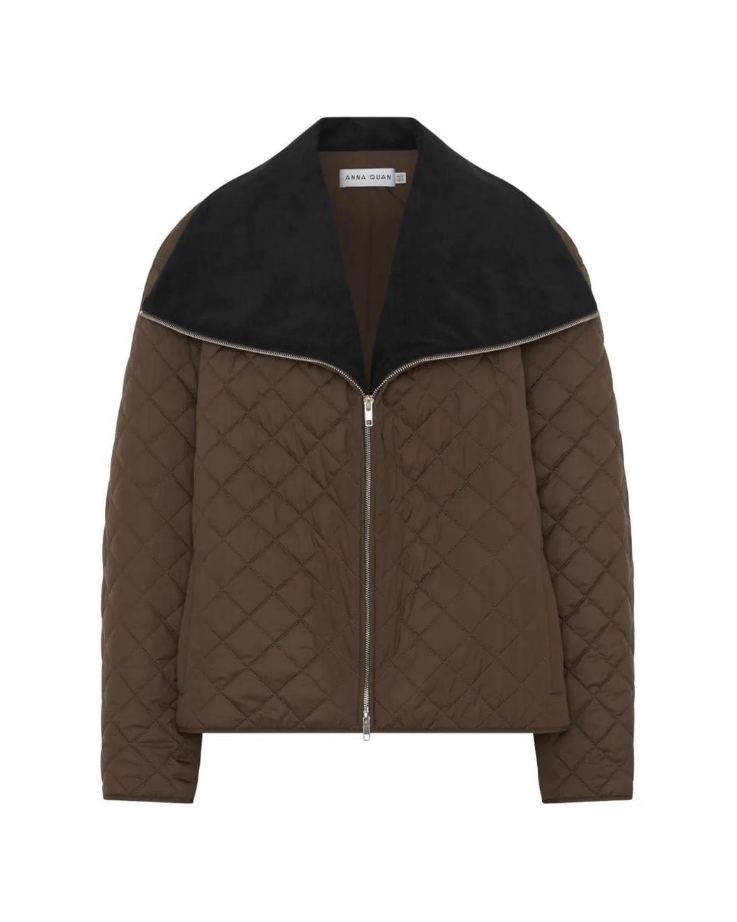 Anna Quan Brown Morandi Quilted Jacket