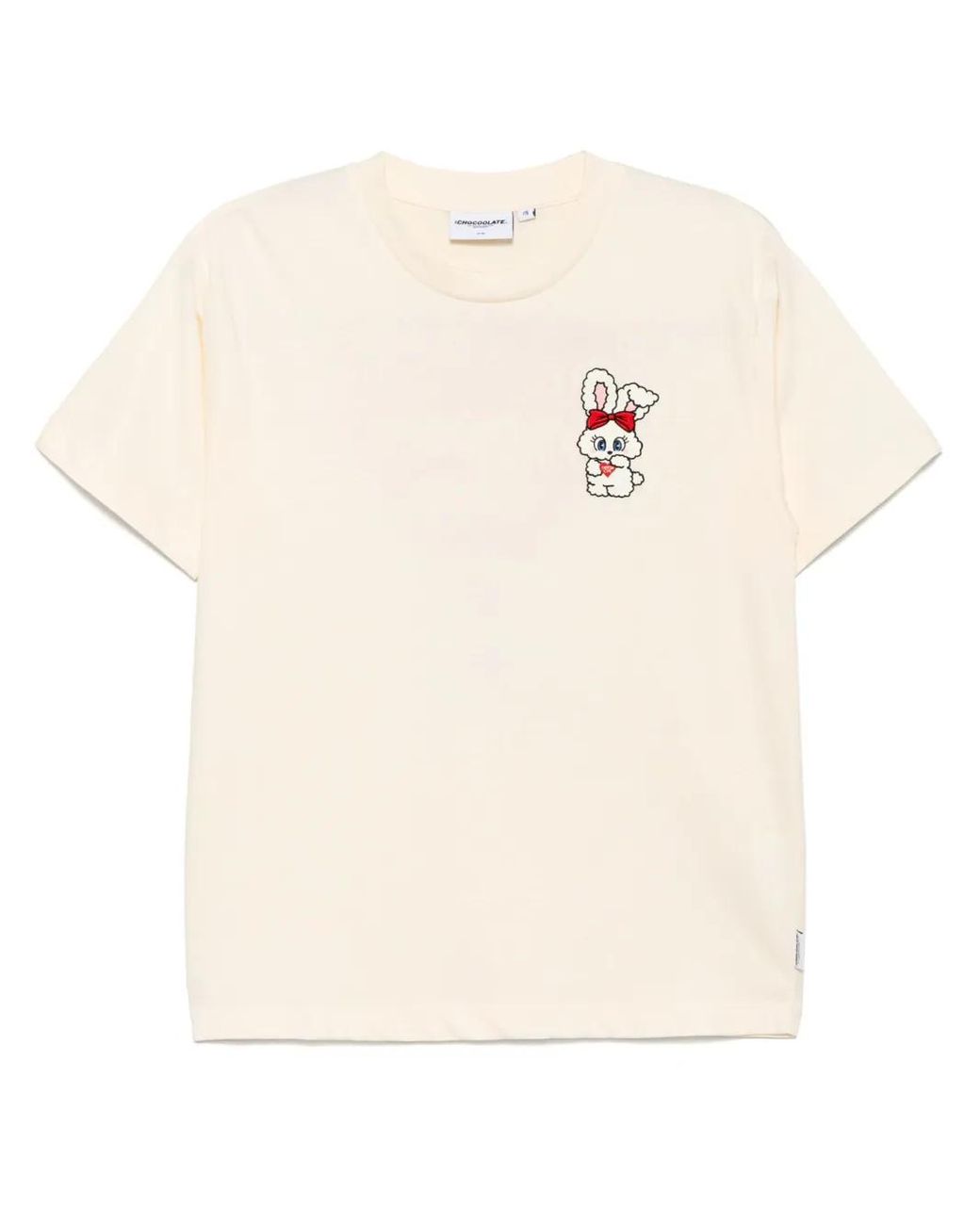 Chocoolate White Graphic-Print T-Shirt