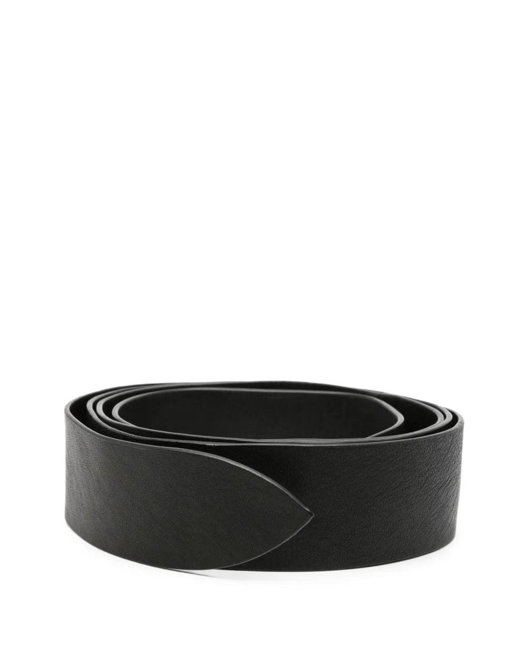 Cortana Black Grained-Texture Belt