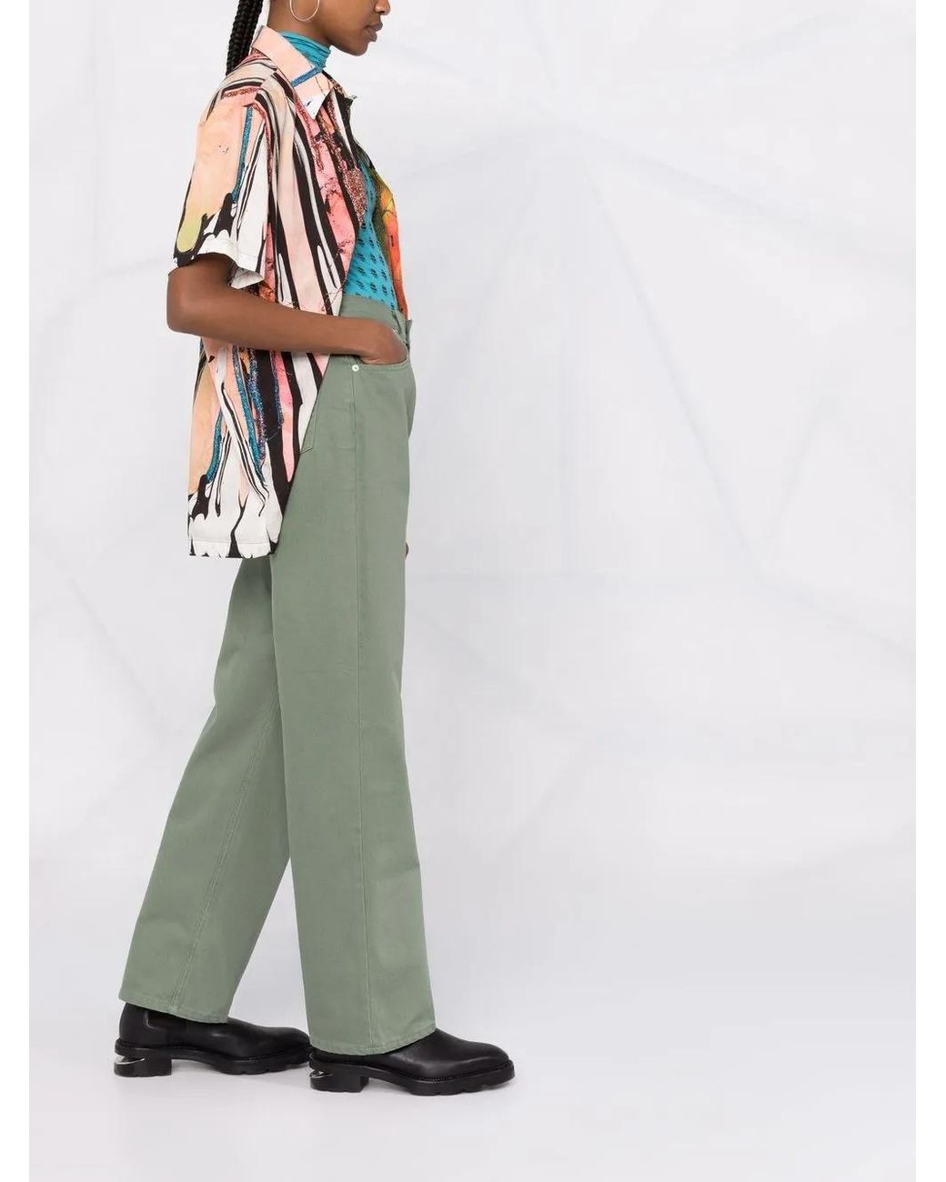 Boyish Straight Jeans in het Green