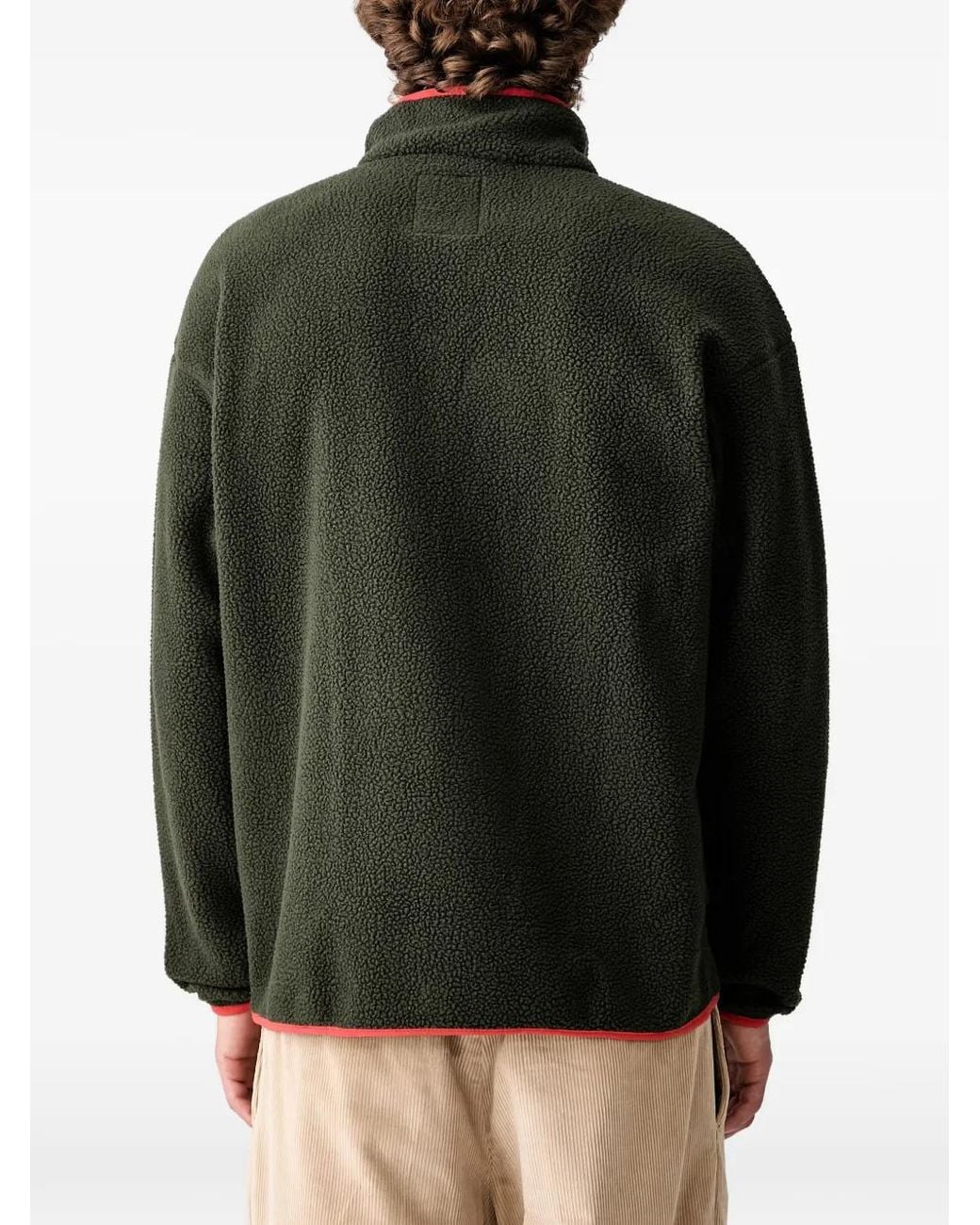 Columbia Black Helvetia Ii Press-Stud Fleece Sweater for men