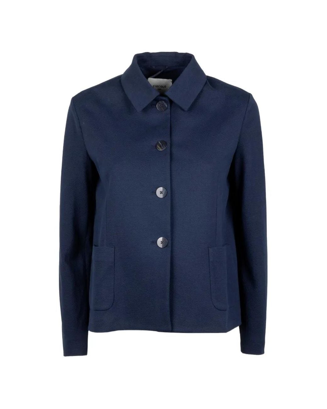 Circolo 1901 Blue Patch-Pocket Jacket