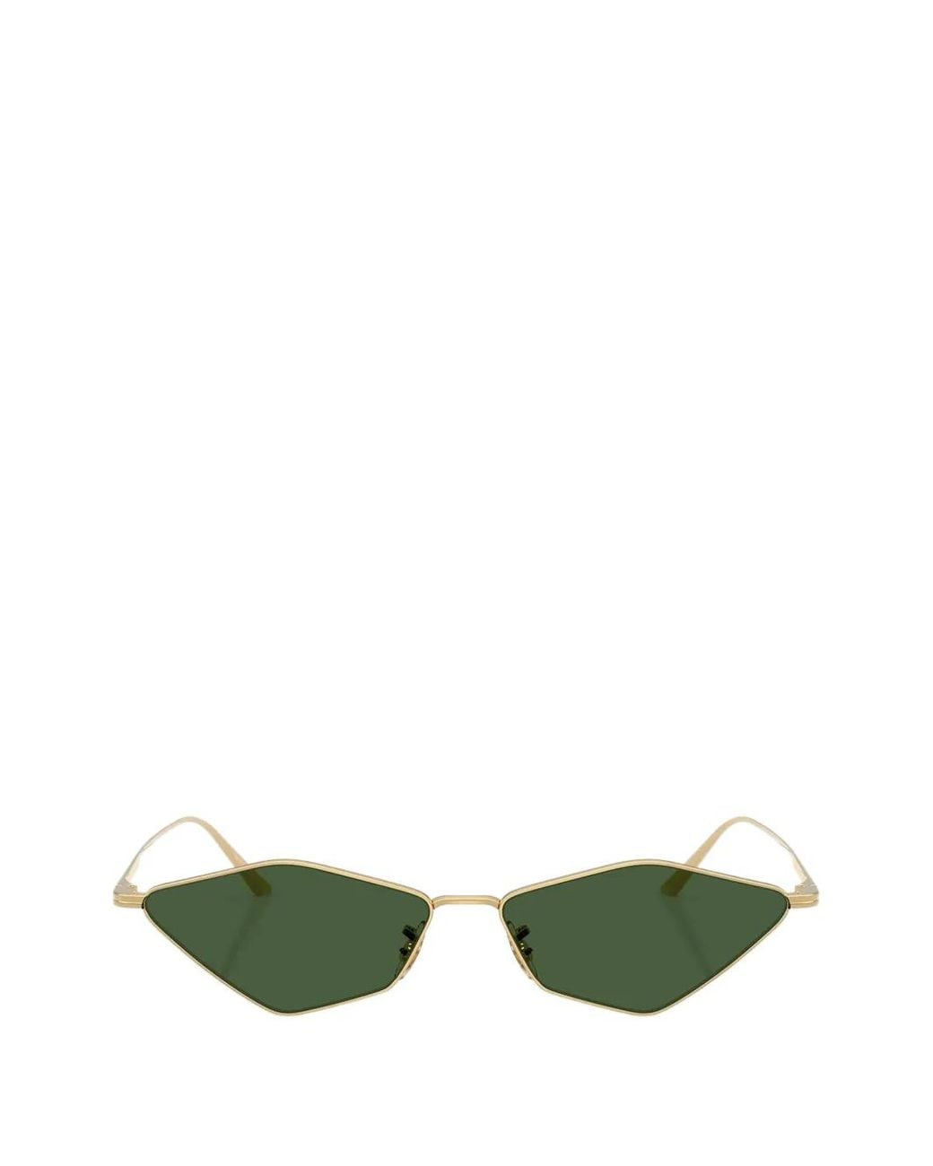 KHAITE x Oliver Peoples Green 2001C Geometric-Frame Sunglasses